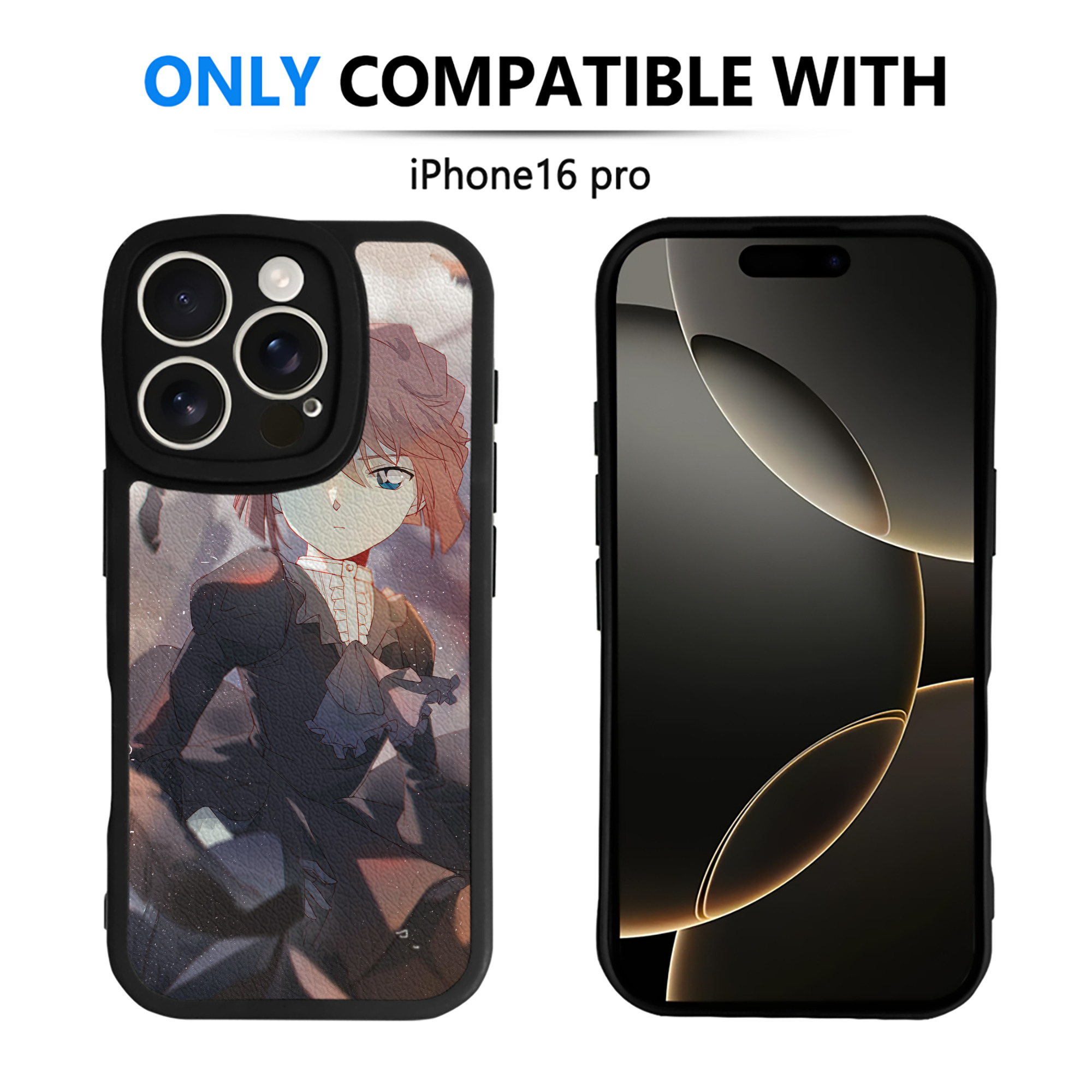 （画像用） 名探偵コナン Detective Conan 【iPhone 16シリーズ対応】シリコンスマホケース（レザー調） 材質：シリコン